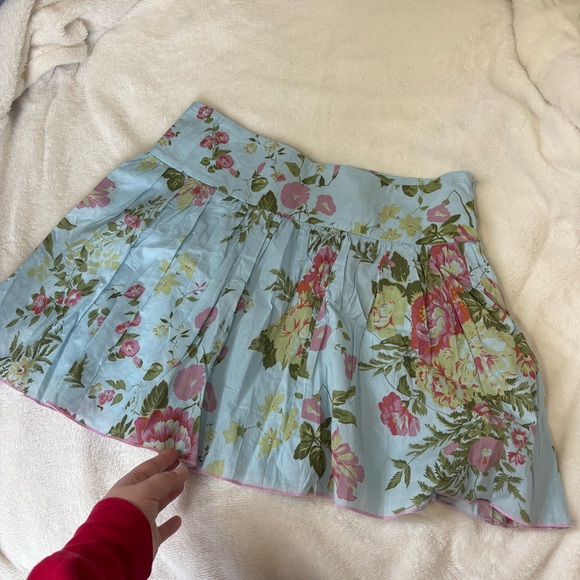 Vintage floral low rise mini 90s y2k skirt - Picture 4 of 7